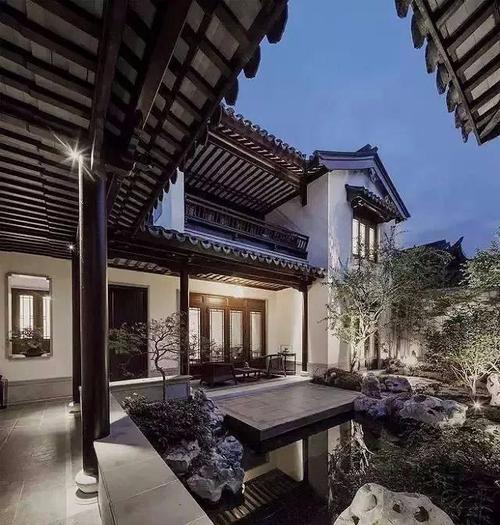 天津中式别墅庭院设计